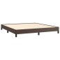 vidaXL Estructura de cama de cuero sintético marrón 160x200 cm vidaXL Estructura de cama de cuero sintético marrón 160x200 cm