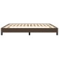 vidaXL Estructura de cama de cuero sintético marrón 160x200 cm vidaXL Estructura de cama de cuero sintético marrón 160x200 cm