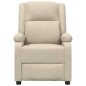 vidaXL Sillón de masaje eléctrico tela color crema vidaXL Sillón de masaje eléctrico tela color crema