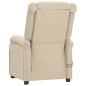 vidaXL Sillón de masaje eléctrico tela color crema vidaXL Sillón de masaje eléctrico tela color crema