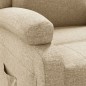 vidaXL Sillón de masaje eléctrico tela color crema vidaXL Sillón de masaje eléctrico tela color crema