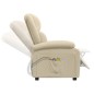 vidaXL Sillón de masaje eléctrico tela color crema vidaXL Sillón de masaje eléctrico tela color crema