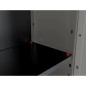 Keter Mueble de almacenamiento multiusos Planet gris y negro Keter Mueble de almacenamiento multiusos Planet gris y negro