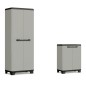Keter Mueble de almacenamiento multiusos Planet gris y negro Keter Mueble de almacenamiento multiusos Planet gris y negro