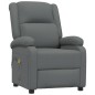 vidaXL Sillón de masaje eléctrico tela gris oscuro vidaXL Sillón de masaje eléctrico tela gris oscuro