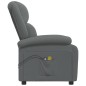 vidaXL Sillón de masaje eléctrico tela gris oscuro vidaXL Sillón de masaje eléctrico tela gris oscuro