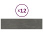vidaXL Paneles de pared 12 uds terciopelo gris oscuro 60x15 cm 1,08 m² vidaXL Paneles de pared 12 uds terciopelo gris oscuro 60x15 cm 1,08 m²