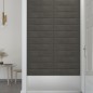 vidaXL Paneles de pared 12 uds terciopelo gris oscuro 60x15 cm 1,08 m² vidaXL Paneles de pared 12 uds terciopelo gris oscuro 60x15 cm 1,08 m²