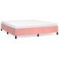 vidaXL Estructura de cama de terciopelo rosa 160x200 cm