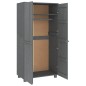 vidaXL Armario HAMAR madera maciza pino gris oscuro 89x50x180 cm vidaXL Armario HAMAR madera maciza pino gris oscuro 89x50x180 cm