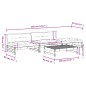 vidaXL Juego de muebles de jardín 4 pzas y cojines madera maciza negro