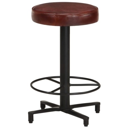 vidaXL Taburetes de barra de cocina 2 unidades cuero auténtico 52 cm