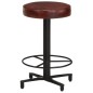 vidaXL Taburetes de barra de cocina 2 unidades cuero auténtico 52 cm vidaXL Taburetes de barra de cocina 2 unidades cuero auténtico 52 cm