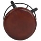 vidaXL Taburetes de barra de cocina 2 unidades cuero auténtico 52 cm vidaXL Taburetes de barra de cocina 2 unidades cuero auténtico 52 cm