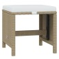vidaXL Set comedor de jardín 19 pzas con cojines ratán sintético beige vidaXL Set comedor de jardín 19 pzas con cojines ratán sintético beige
