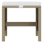 vidaXL Set comedor de jardín 19 pzas con cojines ratán sintético beige vidaXL Set comedor de jardín 19 pzas con cojines ratán sintético beige