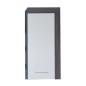 Trendteam Armario de pared para baño Miami blanco y plata ahumado