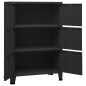 vidaXL Baúl de almacenaje industrial metal negro 75x40x115 cm vidaXL Baúl de almacenaje industrial metal negro 75x40x115 cm