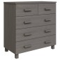 vidaXL Aparador HAMAR madera maciza de pino gris claro 79x40x80 cm vidaXL Aparador HAMAR madera maciza de pino gris claro 79x40x80 cm