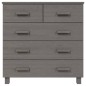 vidaXL Aparador HAMAR madera maciza de pino gris claro 79x40x80 cm vidaXL Aparador HAMAR madera maciza de pino gris claro 79x40x80 cm
