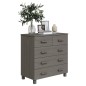 vidaXL Aparador HAMAR madera maciza de pino gris claro 79x40x80 cm vidaXL Aparador HAMAR madera maciza de pino gris claro 79x40x80 cm