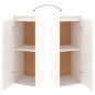 vidaXL Muebles para TV 2 piezas madera maciza de pino blanco