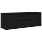 vidaXL Muebles para TV 5 piezas madera maciza de pino negro vidaXL Muebles para TV 5 piezas madera maciza de pino negro