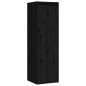 vidaXL Muebles para TV 5 piezas madera maciza de pino negro vidaXL Muebles para TV 5 piezas madera maciza de pino negro