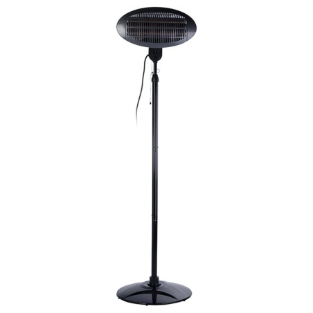 Excellent Electrics Calentador de patio de pie 2000 W cuarzo negro
