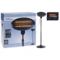 Excellent Electrics Calentador de patio de pie 2000 W cuarzo negro Excellent Electrics Calentador de patio de pie 2000 W cuarzo negro