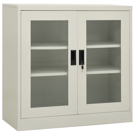 vidaXL Armario de oficina de acero gris claro 90x40x90cm