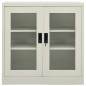 vidaXL Armario de oficina de acero gris claro 90x40x90cm vidaXL Armario de oficina de acero gris claro 90x40x90cm