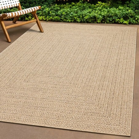 vidaXL Alfombra con aspecto de yute interior y exterior 140x200 cm