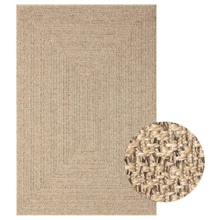 vidaXL Alfombra con aspecto de yute interior y exterior 140x200 cm