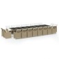 vidaXL Set comedor de jardín 21 pzas con cojines ratán sintético beige vidaXL Set comedor de jardín 21 pzas con cojines ratán sintético beige