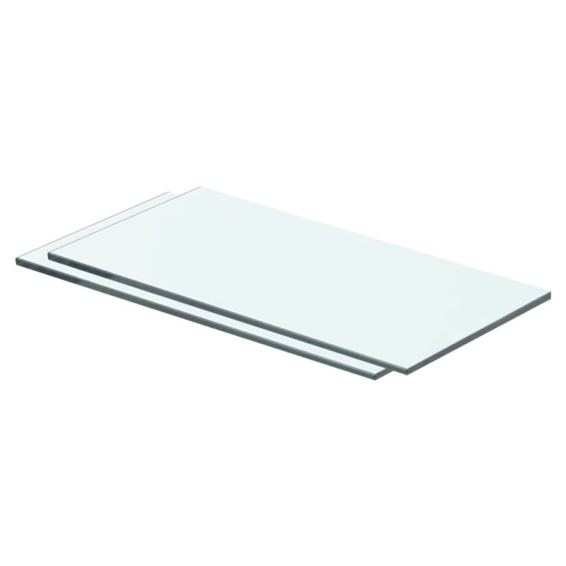 vidaXL Estantes 2 unidades panel de vidrio transparente 40x15 cm vidaXL Estantes 2 unidades panel de vidrio transparente 40x15 cm