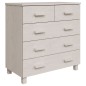 vidaXL Aparador HAMAR madera maciza de pino blanca 79x40x80 cm vidaXL Aparador HAMAR madera maciza de pino blanca 79x40x80 cm