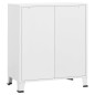 vidaXL Cajoner industrial de metal blanca 78x40x93 cm