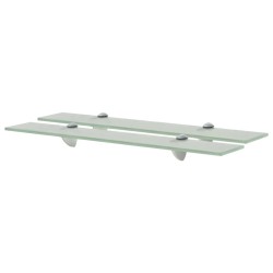 vidaXL Estantes flotantes 2 unidades vidrio 8 mm 60x10 cm