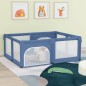 vidaXL Parque para bebés con 2 puertas tela Oxford azul claro