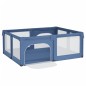 vidaXL Parque para bebés con 2 puertas tela Oxford azul claro