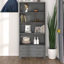 vidaXL Aparador HAMAR madera de pino maciza gris oscuro