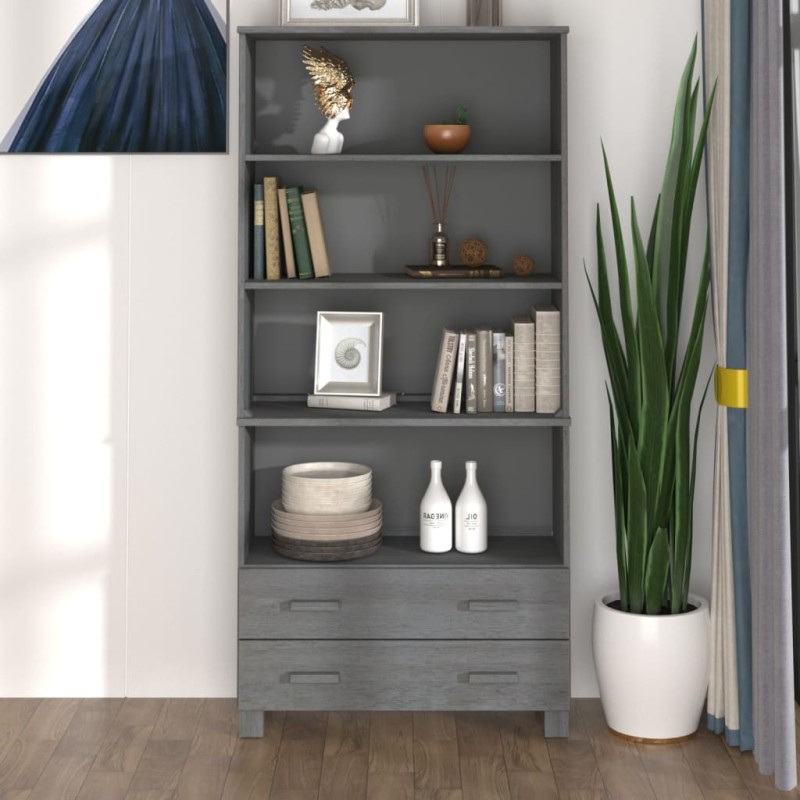 vidaXL Aparador HAMAR madera de pino maciza gris oscuro vidaXL Aparador HAMAR madera de pino maciza gris oscuro
