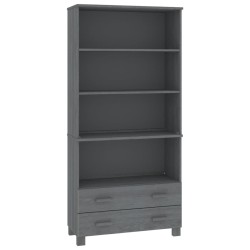 vidaXL Aparador HAMAR madera de pino maciza gris oscuro