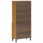 vidaXL Aparador alto con puertas vidrio FLAM madera pino 80x40x180 cm vidaXL Aparador alto con puertas vidrio FLAM madera pino 80x40x180 cm