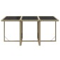 vidaXL Set comedor de jardín 7 pzas con cojines ratán sintético beige vidaXL Set comedor de jardín 7 pzas con cojines ratán sintético beige