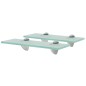 vidaXL Estantes flotantes 2 unidades vidrio 8 mm 30x10 cm vidaXL Estantes flotantes 2 unidades vidrio 8 mm 30x10 cm