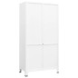 vidaXL Armario industrial de metal blanco 90x50x180 cm