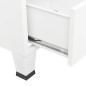 vidaXL Armario industrial de metal blanco 90x50x180 cm