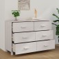 vidaXL Aparador HAMAR madera maciza de pino blanco 113x40x80 cm vidaXL Aparador HAMAR madera maciza de pino blanco 113x40x80 cm
